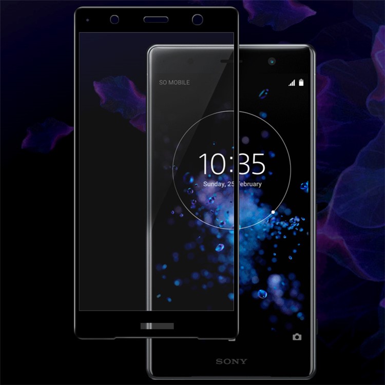 IMAK Pro + Anti-Explosion Gehärtetes Glas Displayschutzfolie Für Sony Xperia XZ2 Premium - Schwarz-2