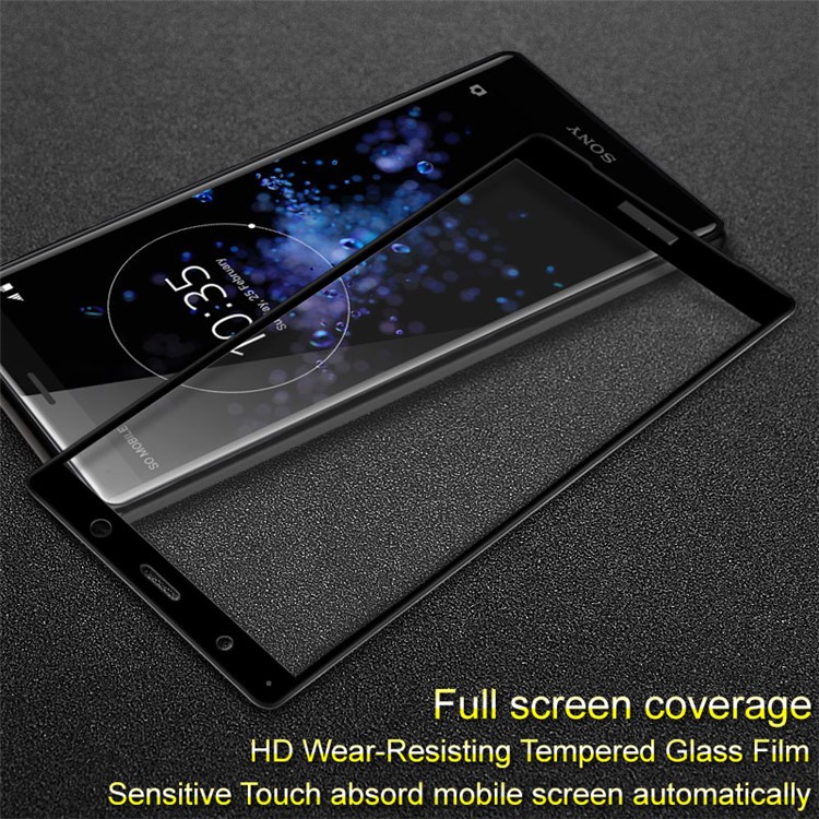 IMAK Pro + Anti-Explosion Gehärtetes Glas Displayschutzfolie Für Sony Xperia XZ2 Premium - Schwarz-4