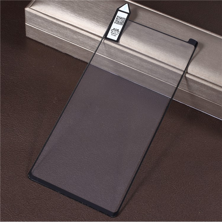 RURIHAI 0.2mm 4D Curvó El Protector De Cristal Templado Lleno De La Pantalla Para La Nota De La Galaxia De Samsung 9 - Negro-2