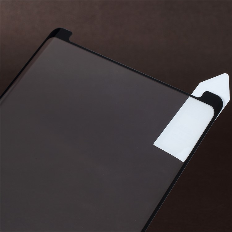 RURIHAI 0.2mm 4D Curvó El Protector De Cristal Templado Lleno De La Pantalla Para La Nota De La Galaxia De Samsung 9 - Negro-3