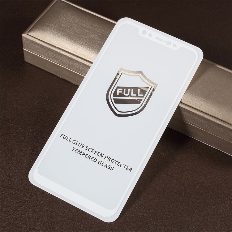 RURIHAI 0,26 Mm 2.5D Gebogenem Gehärtetem Glas Voller Größe Displayschutzfolie Für Xiaomi Mi 8 (6,21-zoll) - Weiß-1