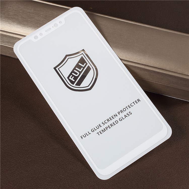 RURIHAI 0,26 Mm 2.5D Gebogenem Gehärtetem Glas Voller Größe Displayschutzfolie Für Xiaomi Mi 8 (6,21-zoll) - Weiß-2