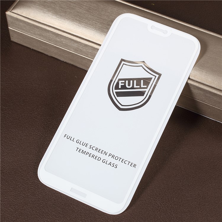 RURIHAI Für Huawei P20 Lite / Nova 3e 0,26 Mm 2.5D Gewölbte Gehärtetes Glas Voller Bildschirm Schutzfolie - Weiß-1