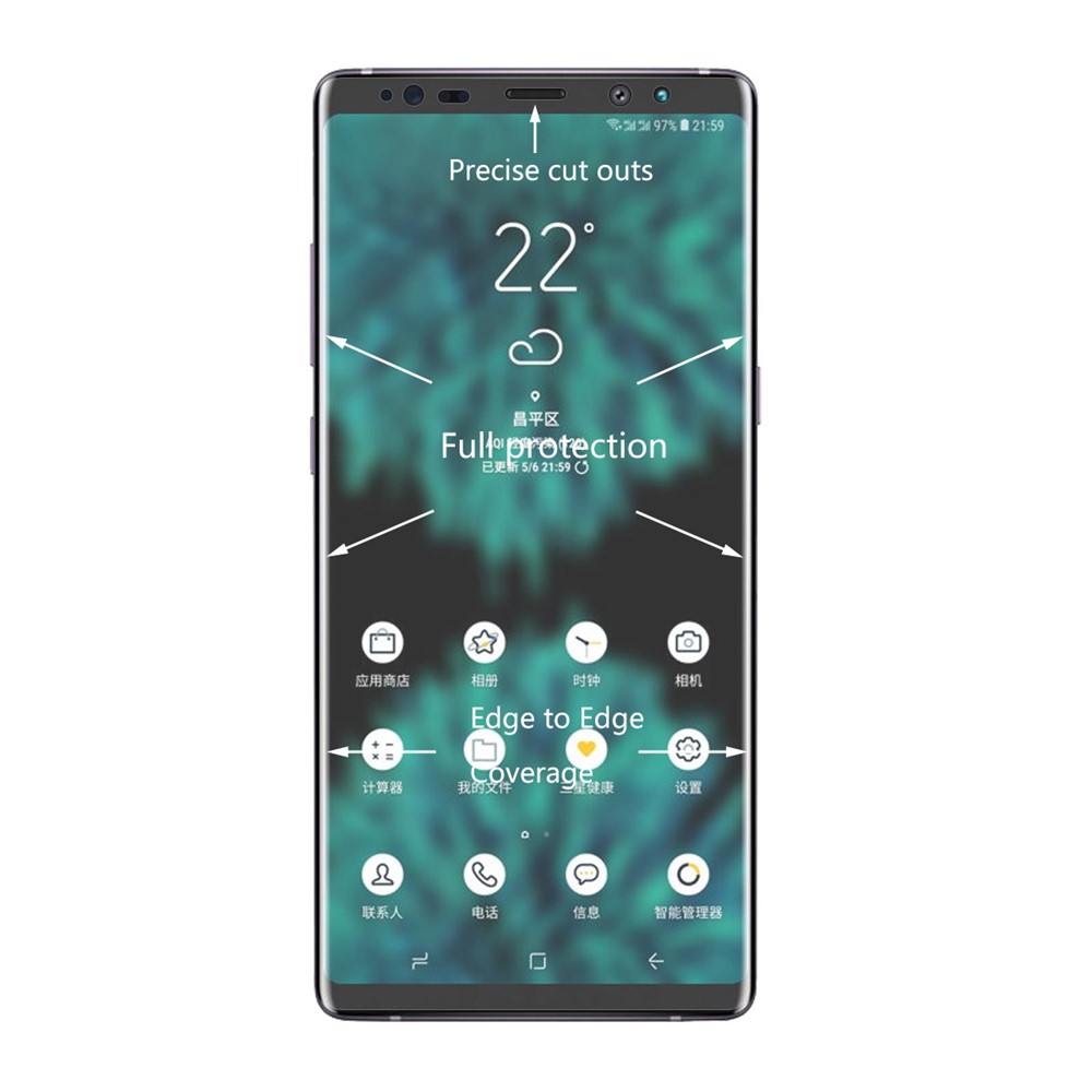 HAT PRINCE Soft PET 3D Curved Hot Bending Full Covering Screen Protector for Samsung Galaxy Note9-2