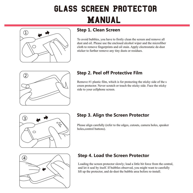 Hutprinz Für OnePlus 6 Anti-Blue-Ray 0.26mm 2.5d Bogenkante 9H Temperierter Glasschirmschutzfolie-5