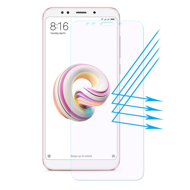 Hat prince 0.26mm 2.5d анти-сине-луча закаленного стекла защитная пленка для xiaomi redmi note 5 (12-мегапиксельная камера заднего вида) / redmi 5 плюс (фарфор)