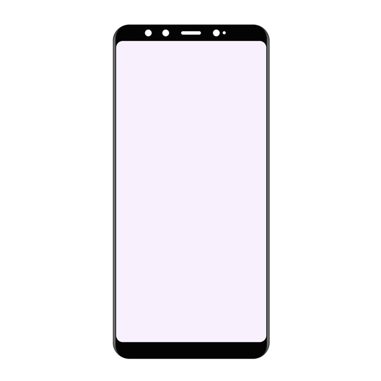 HAT PRINCE Para Xiaomi Mi A2 / Mi 6X Anti-blue-ray 0.26mm 3D Curvo Bordas De Fibra De Carbono Em Tamanho Maior Protetor De Tela De Vidro Temperado - Preto-5