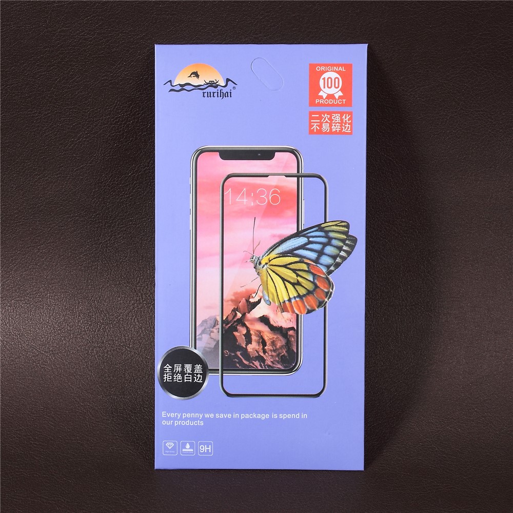 Pellicola Proteggibile Del Protettore Del Vetro Temperato Della Difesa Solida Di Rurihai Per Xiaomi Redmi 6A / Redmi 6. - Nero-5