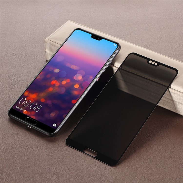 Anti-Peep Vollbild Hartglas Schutzfolie Für Huawei P20 Pro-1