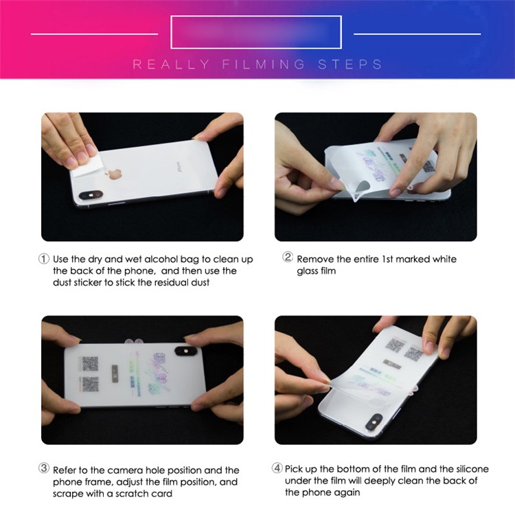 Aurora Farbverlauf Weichen TPU Volle Deckung Zurück Film Für Huawei P20 Pro-2