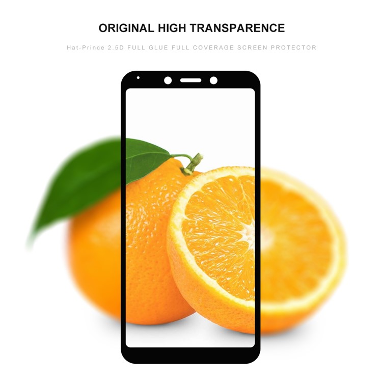 HAT PRINCE 0.26mm 9H 2.5D Дуги Края Закаленного Стекла Защитная Пленка Для Xiaomi Redmi 6A / 6 - Черный-2