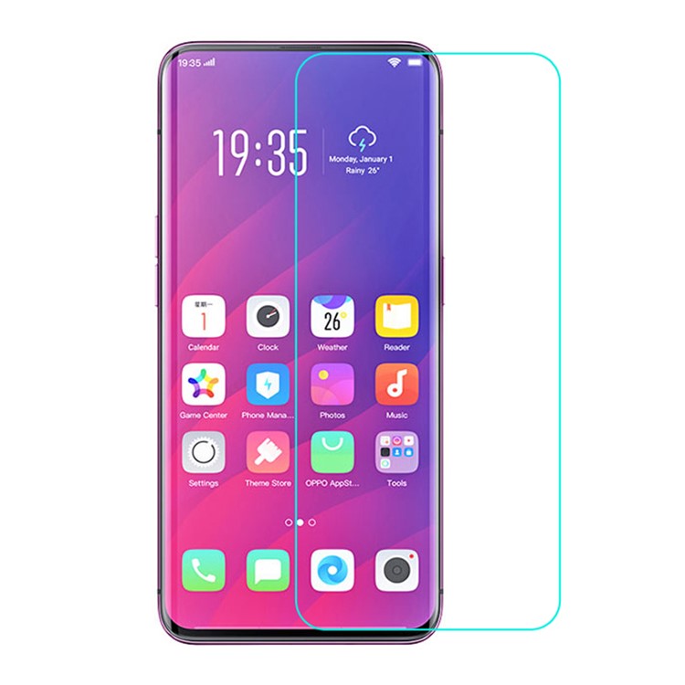 0.3mm Tempered Glass Screen Protector Film for Oppo Find X Arc Edge-1
