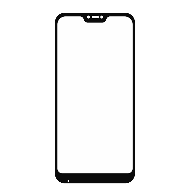 HAT PRINCE 0.26mm 9 H 2.5D Arco Borda Temperado Protetor De Tela De Vidro Para Xiaomi Mi A2 Lite / Redmi 6 Pro - Preto-5