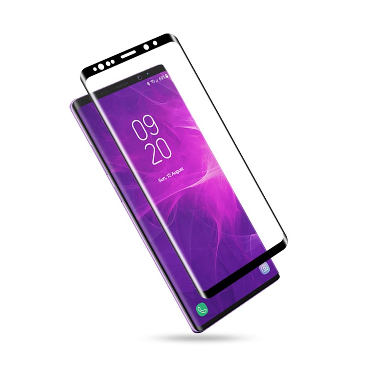 AMORUS Para Samsung Galaxy Note9 N960 Tamaño Completo Pegamento Curvo Protector De Pantalla De Cristal Templado Película Protectora-4