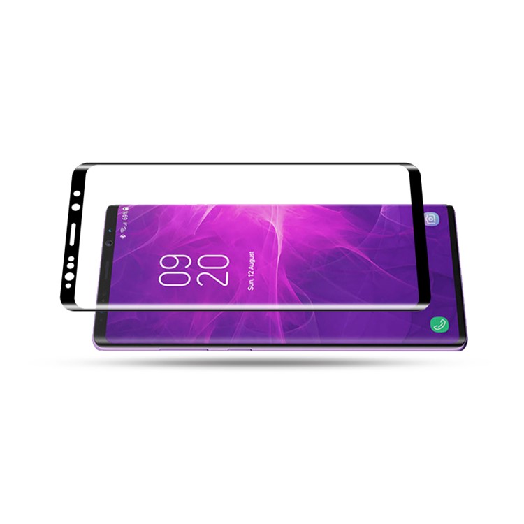 AMORUS Para Samsung Galaxy Note9 N960 Tamaño Completo Pegamento Curvo Protector De Pantalla De Cristal Templado Película Protectora-5