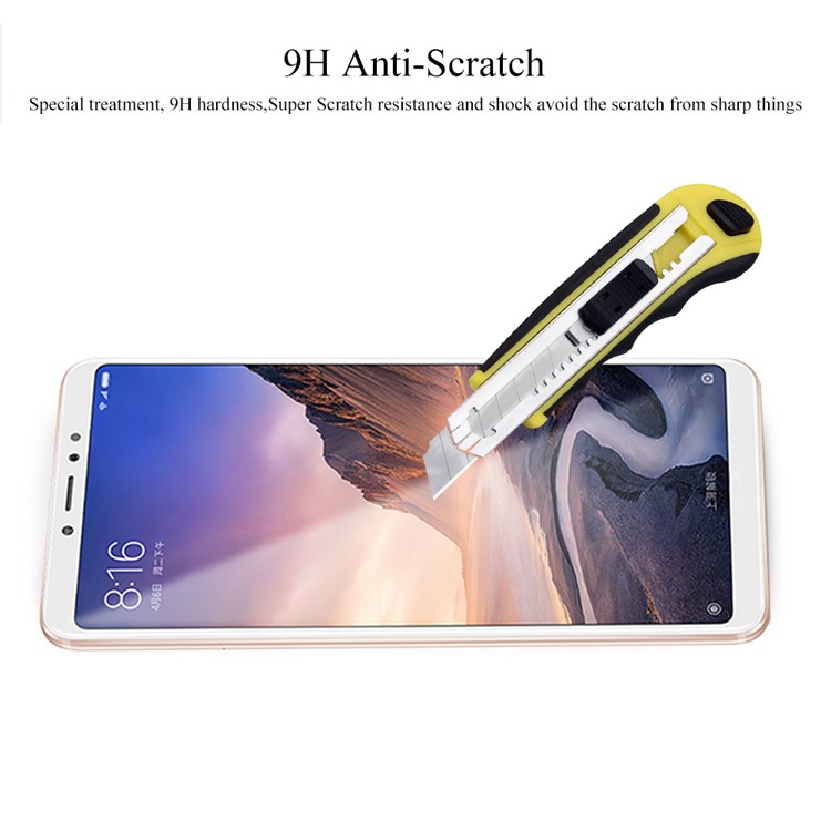 LEEHUR 0.3mm 9H Thin Clear Tempered Glass Screen Protector for Xiaomi Mi Max 3-4