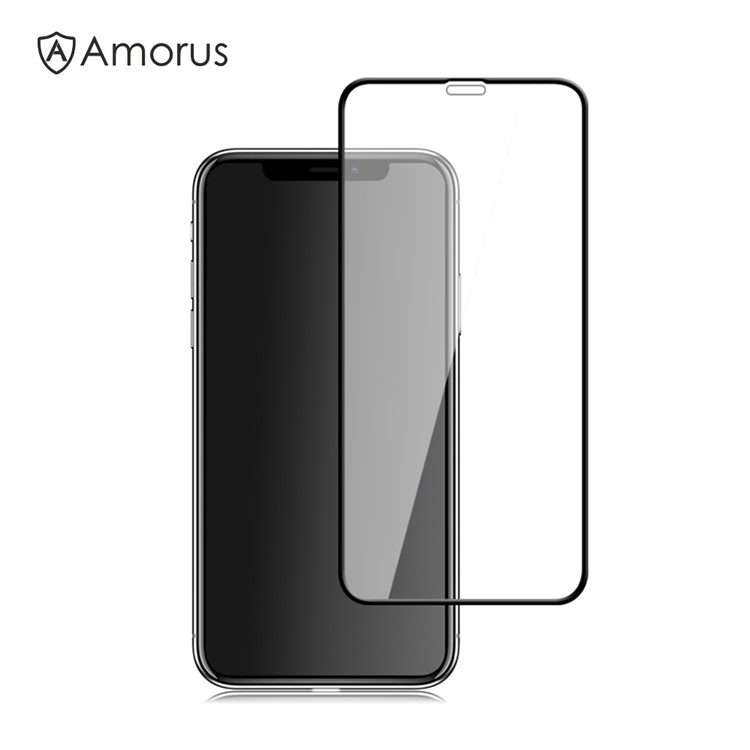 AMORUS Voller Größe Siebdruck 9H Gehärtetes Glas Displayschutzfolie Für IPhone 9 Plus 6,5 Zoll-1