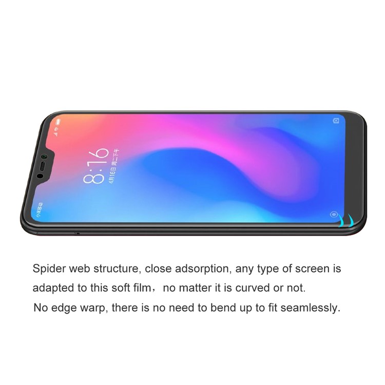 HAT PRINCE 0.1mm Anti-explosion Защитная Пленка Защитного Экрана Полного Покрытия Для Xiaomi Mi A2 Lite / Redmi 6 Pro-3