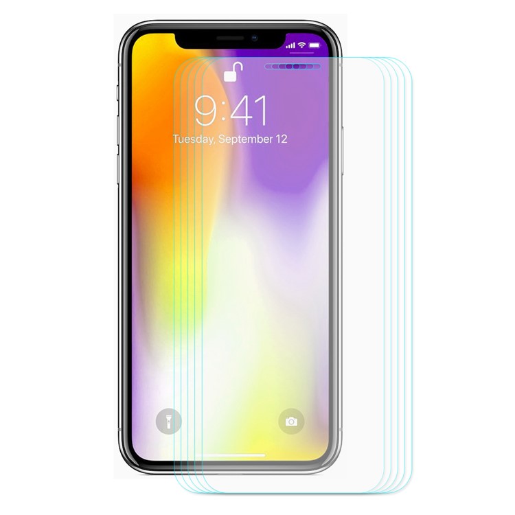 5PCS HAT PRINCE for iPhone 9 Plus 6.5 inch 0.26mm 9H 2.5D Tempered Glass Screen Guard Films-2