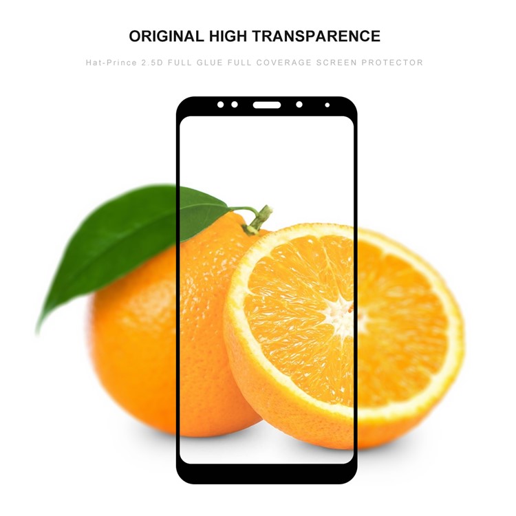 HAT PRINCE Para Xiaomi Redmi Note 5 (câmera Traseira De 12MP) / Redmi 5 Plus (china) Cola Completa Em Tamanho Grande 0.26mm 9 H 2.5D Borda Do Arco Protetor De Tela De Vidro Temperado-2