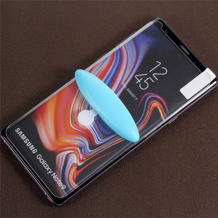 For Samsung Galaxy Note9 N960 DIY Curved Full Sized Tempered Glass Screen Protective Film + Nanoscale Optics Adhesive + Nanoscale Light-4