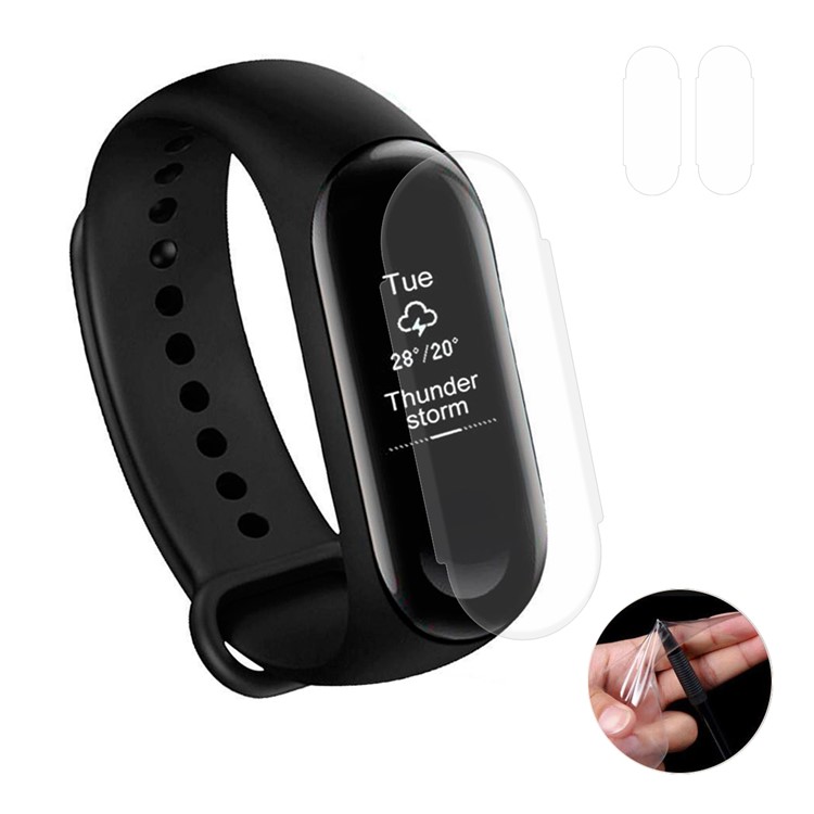 HAT PRINCE 2 PCS Premium HD Limpar Filmes Em Tela TPU Macio Para Xiaomi Mi Banda 3-1
