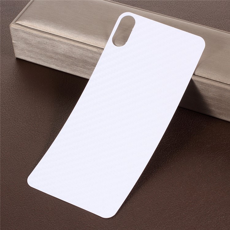 Carbon Fiber Texture PET Protector Film Back Sticker for iPhone 9 Plus 6.5 inch-3