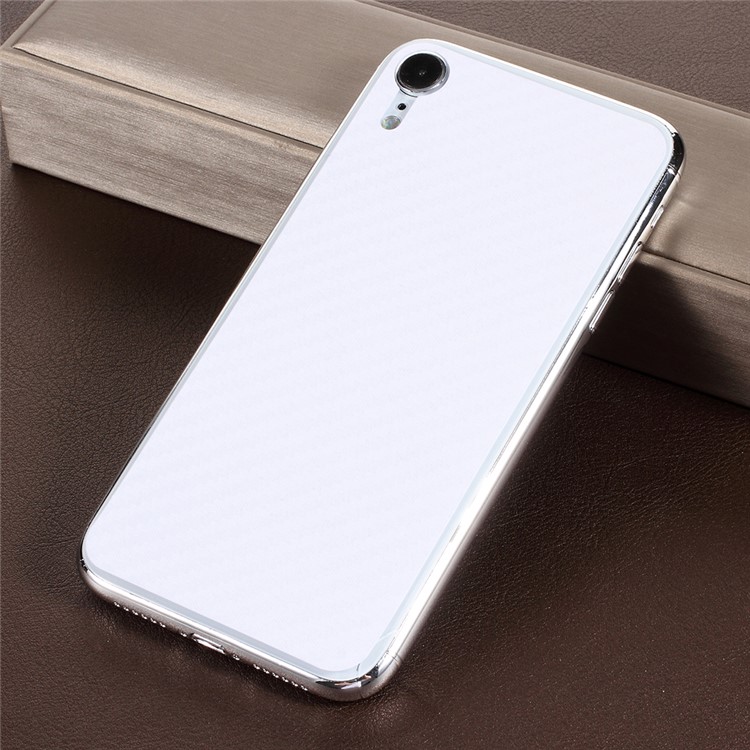 Carbon Fiber Texture PET Back Sticker Protector Film for iPhone 9 6.1 inch-2