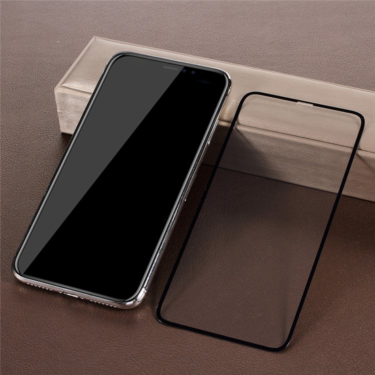 RURIHAI HD Clear Full Size Tempered Glass Screen Protector Anti-explosion for iPhone 9 Plus 6.5 inch - Black-1