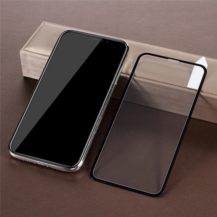 RURIHAI 3D Carbon Fiber Anti-explosion Full Size Tempered Glass Protector for iPhone XR 6.1 inch - Black-1