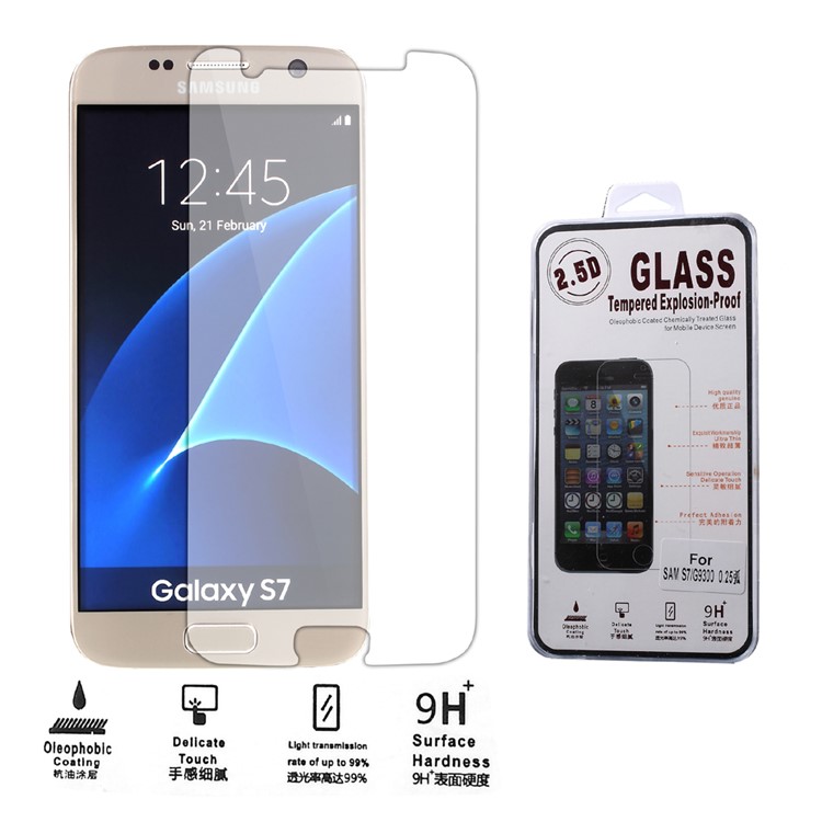 0.25mm Tempered Glass Screen Protector Film for Samsung Galaxy S7 G930 Arc Edge-1