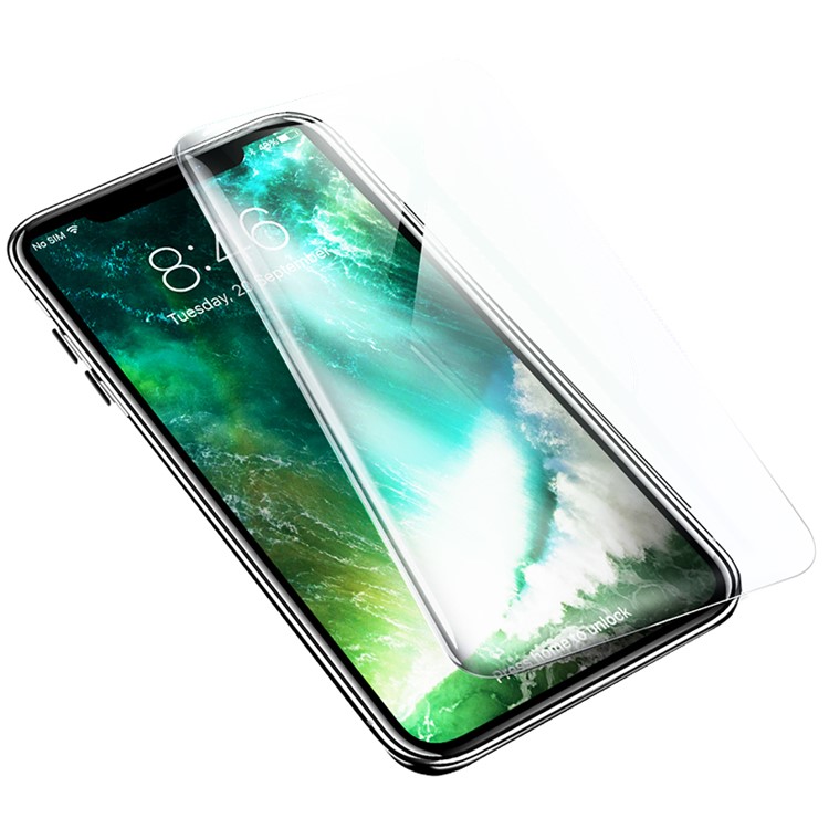 ROCK for iPhone Xs 5.8 inch Cold Carving 6D Anti Blu-ray Tempered Glass Screen Protector 0.26mm-2