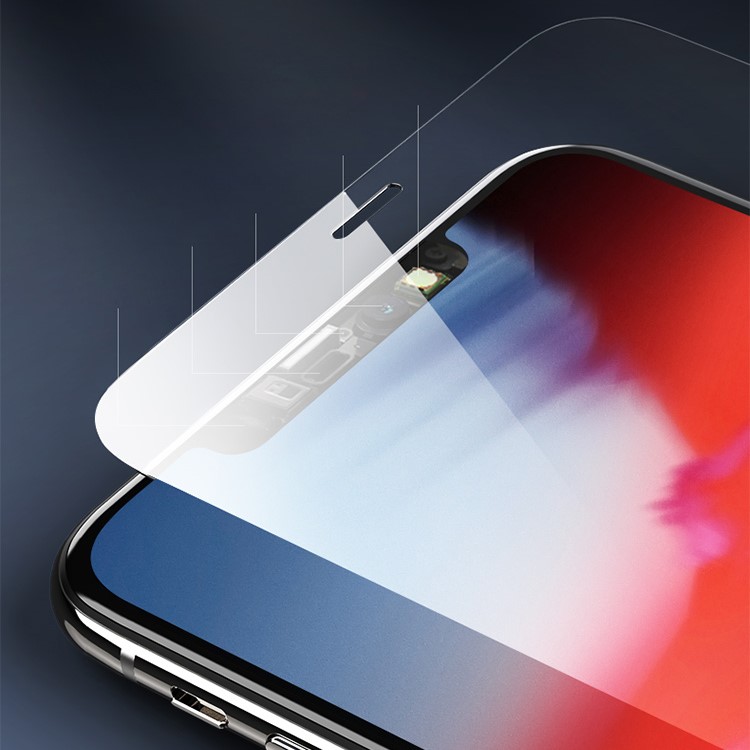 ROCK for iPhone Xs 5.8 inch Cold Carving 6D Anti Blu-ray Tempered Glass Screen Protector 0.26mm-9