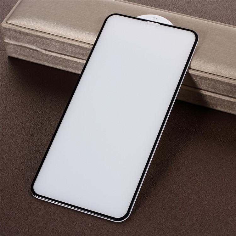 PDGD 0.3mm Full Size Resin Tempered Glass 3D Curved Screen Film for iPhone Xs Max 6.5 inch - Black-6