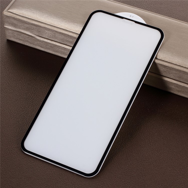 PDGD 0.3mm Full Size Resin Tempered Glass 3D Curved Screen Guard Film for iPhone XR 6.1 inch - Black-6