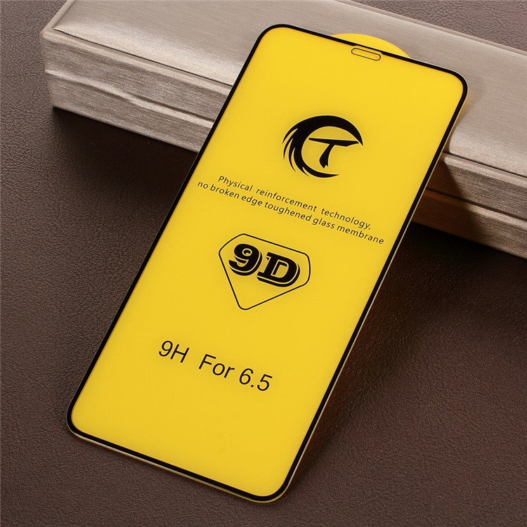For iPhone XS Max 6.5 inch High Aluminum Tempered Glass Full Size Screen Protector-6
