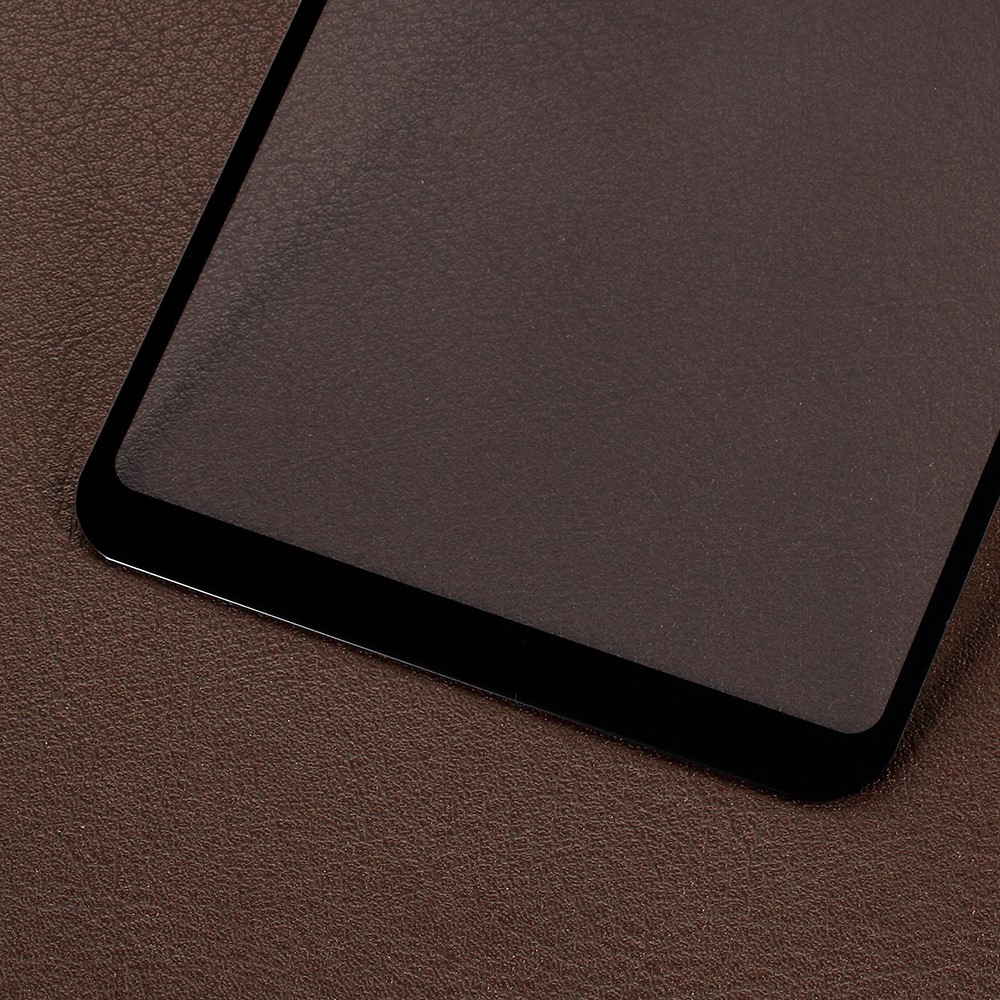 Silk Printing Full Covering Tempered Glass Protector Guard for Xiaomi Redmi Note 6 - Black-4