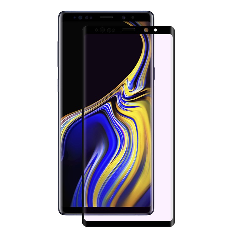 HAT PRINCE Full Cover 0.26mm 9H 3D Curved Hot Bending Anti-blue-ray Tempered Glass Screen Protector for Samsung Galaxy Note9 N960-1