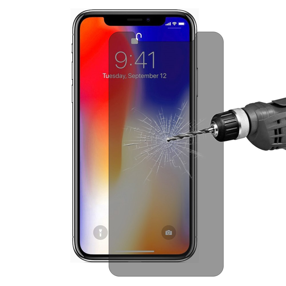 HAT PRINCE for iPhone XR 6.1 inch 0.26mm 9H 2.5D Anti-Peep Tempered Glass Full Screen Protector-2