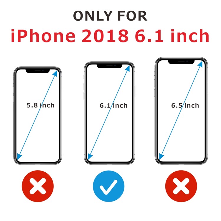 2Pcs/Set ITIETIE 2.5D 9H Tempered Glass Screen Protector Film for iPhone XR 6.1 inch-8