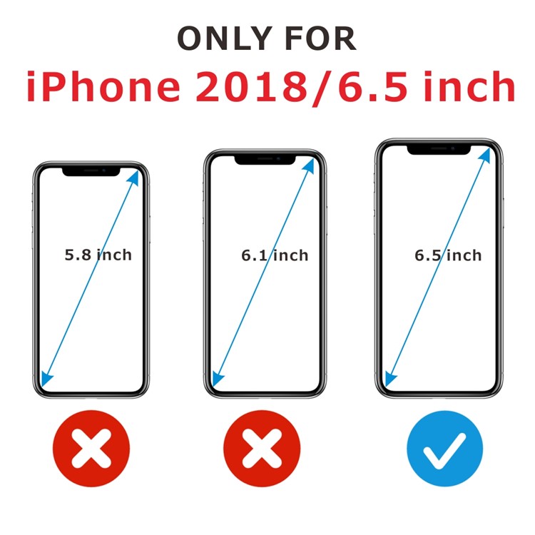 2Pcs/Set ITIETIE 2.5D 9H Tempered Glass Screen Protective Guard Film for iPhone XS Max 6.5 inch-8
