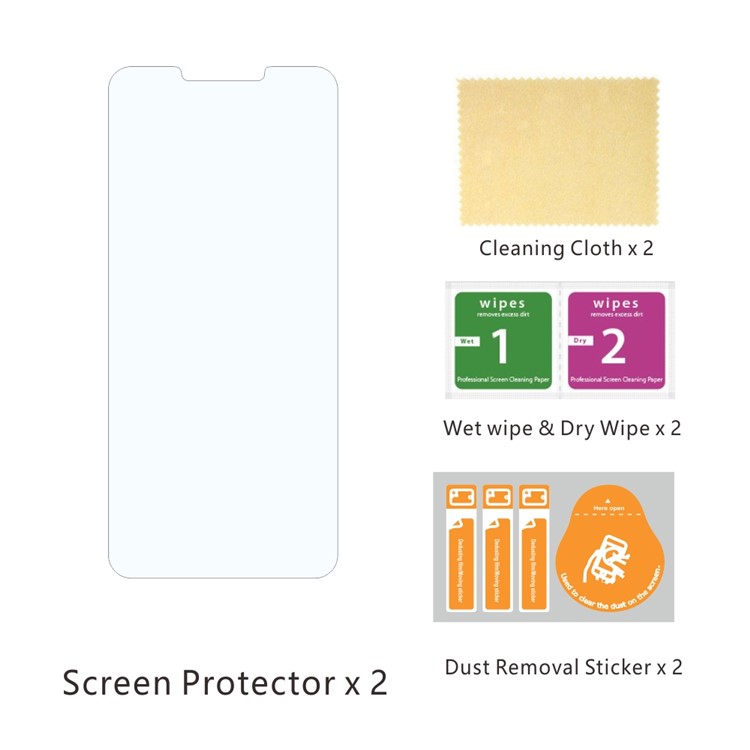 2Pcs/Set ITIETIE 2.5D 9H Tempered Glass Protection Film for Huawei Mate 20 Lite / Maimang 7-7
