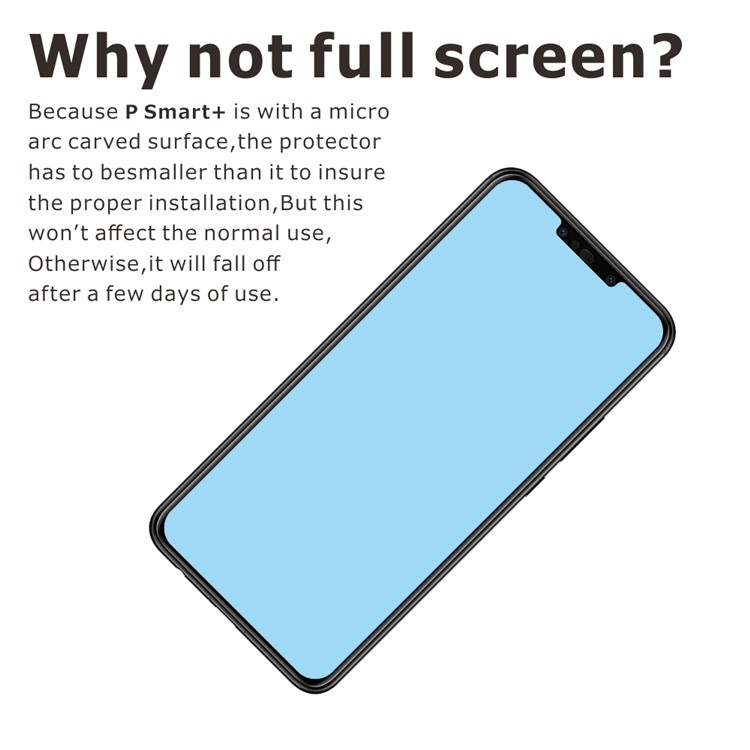 2Pcs/Set ITIETIE 2.5D 9H Tempered Glass Protector Screen Film for Huawei nova 3i / P Smart Plus-5