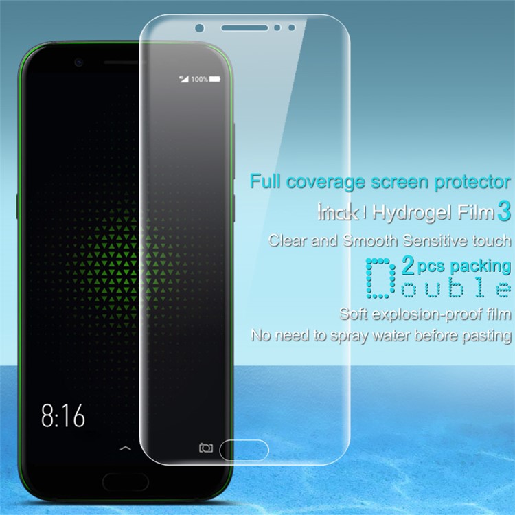 2Pcs/Set IMAK Soft Clearer Hydrogel Film III Full Coverage Screen Protector Film for Xiaomi Black Shark-3