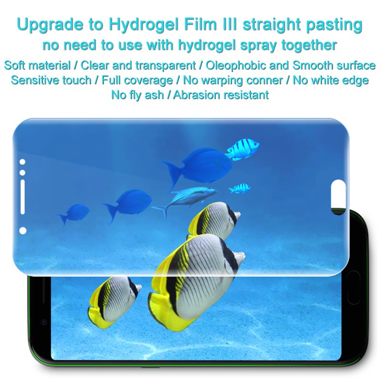 2Pcs/Set IMAK Soft Clearer Hydrogel Film III Full Coverage Screen Protector Film for Xiaomi Black Shark-4