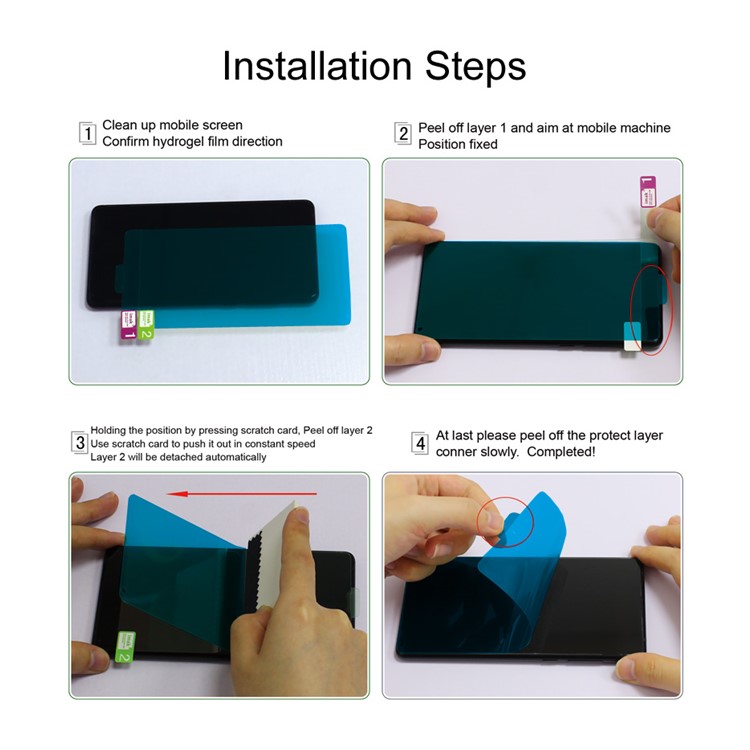2PCS IMAK Frosted Hydrogel Game Film Full Covering Anti-scratch Screen Protector Film for Huawei Mate 20 Lite / Maimang 7-7