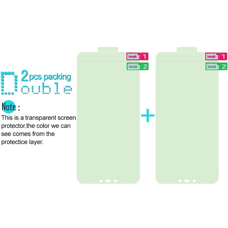 2Pcs/Set IMAK Soft Clearer Hydrogel Film III Full Coverage Screen Protector Film for Huawei Mate 20 Lite / Maimang 7-7