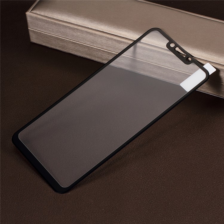 Em Tamanho Grande De Fibra De Carbono Macio TPU Bordas Protetor De Tela De Vidro Temperado Para Huawei Nova 3i / P Inteligente + - Preto-2