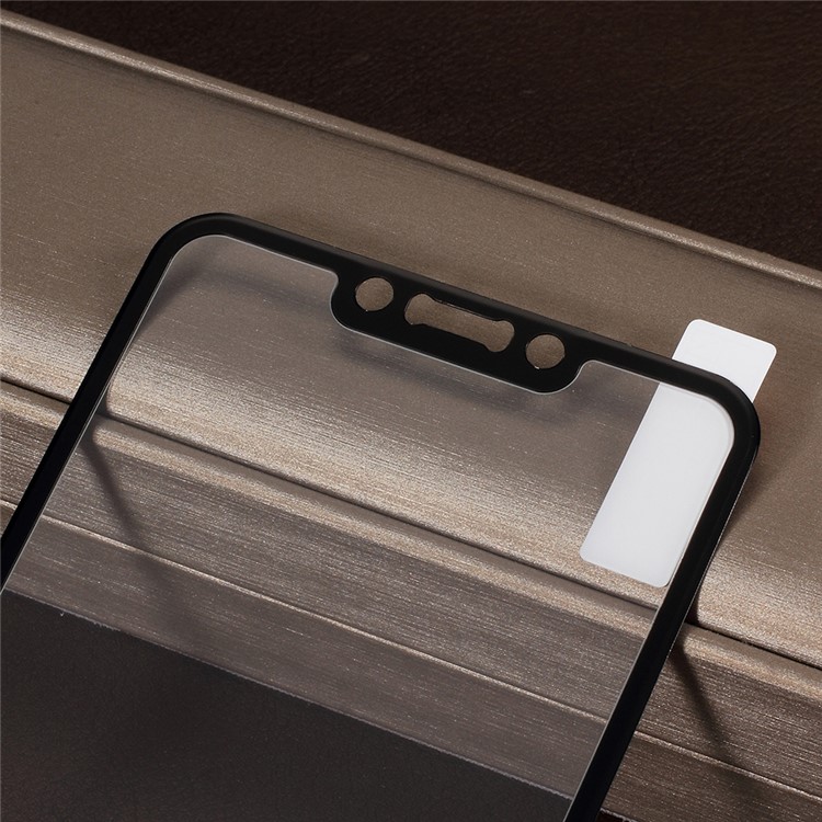 Em Tamanho Grande De Fibra De Carbono Macio TPU Bordas Protetor De Tela De Vidro Temperado Para Huawei Nova 3i / P Inteligente + - Preto-3