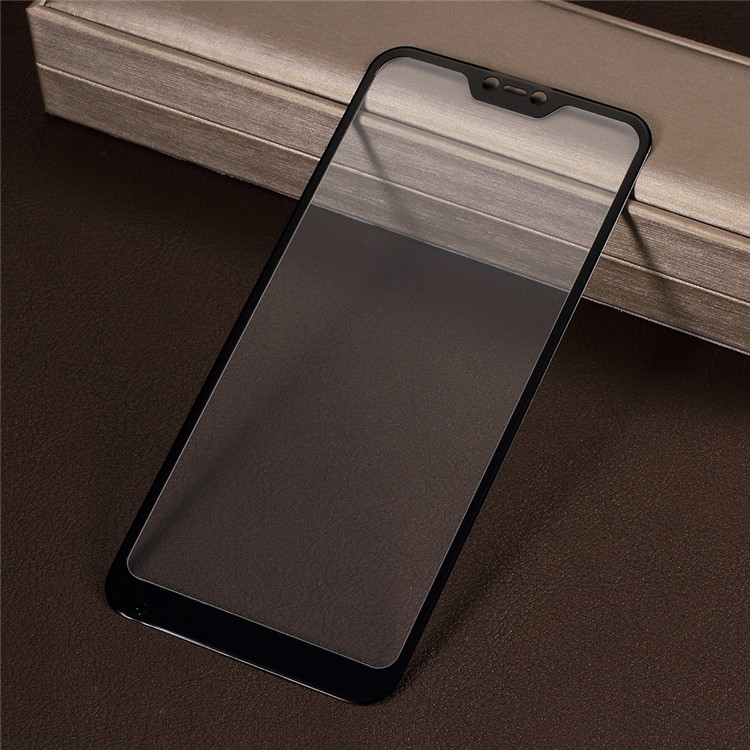 Para Xiaomi Mi A2 Lite / Protetor De Tela Cheia De Vidro Temperado Fibra De Carbono Redmi 6 Pro TPU - Preto-1